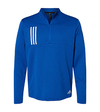 3-Stripes Double Knit 1/4 Zip Pullover
