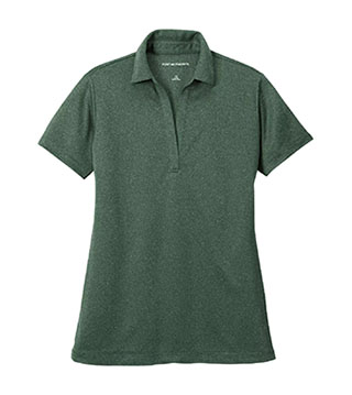 LK542 - Ladies' Heathered Silk Touch Performance Polo